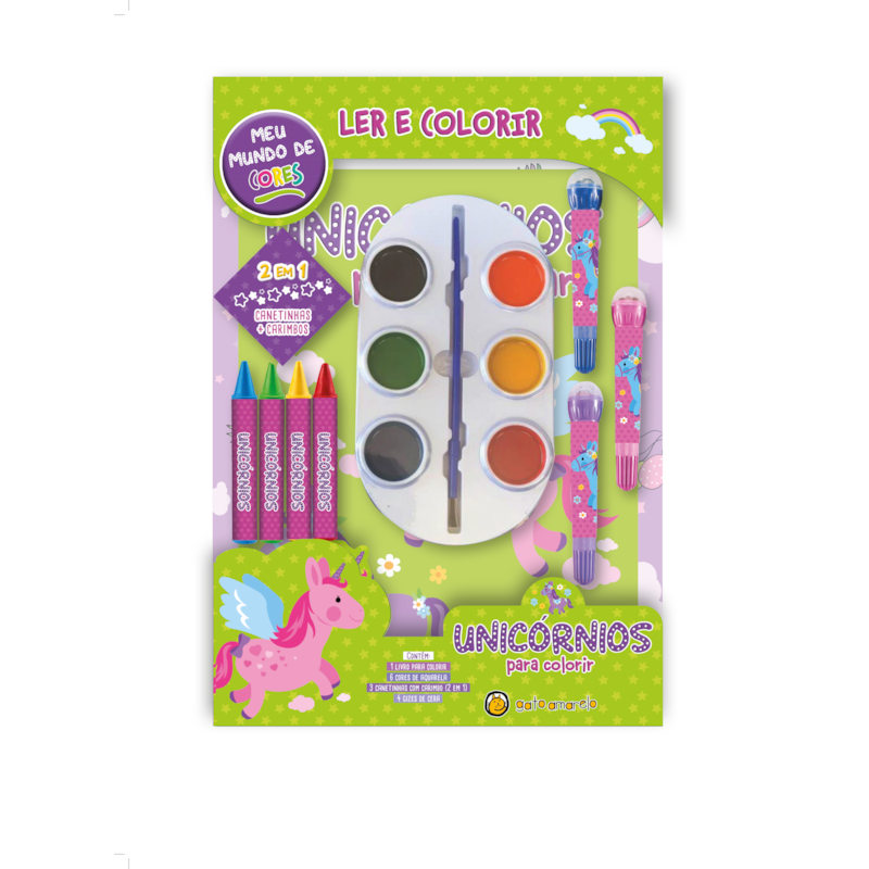Meu mundo de cores - unicornios para colorir: meu mundo de cores