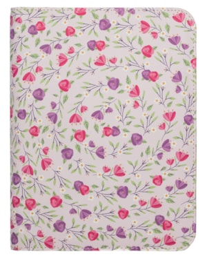 MEU PLANO PERFEITO: FLORESCER, PLANNER ANUAL NÃO DATADO PARA ADOLESCENTES COM SOBRECAPA DE LUXO COM ZÍPER, CAPA ROMÂNTICA COM FLORES | PLANNER 2026