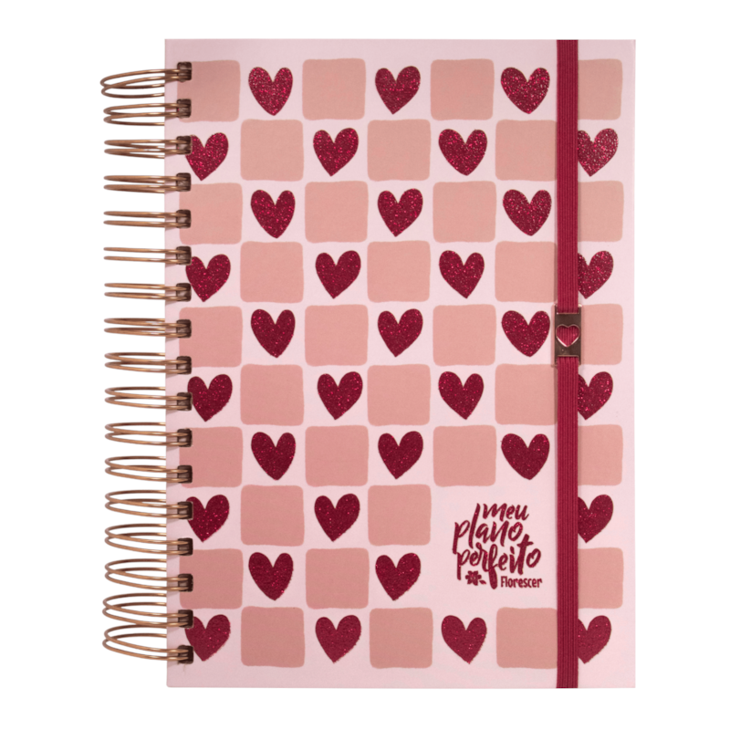 MEU PLANO PERFEITO: FLORESCER, PLANNER SEM DATA PARA ADOLESCENTES, CAPA CORAÇÃO | PLANNER 2026