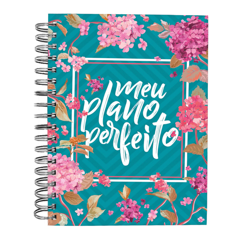 MEU PLANO PERFEITO, PLANNER SEM DATA COM ESPIRAL DUPLO, CAPA FLORES (4ª EDIÇÃO) | PLANNER 2026