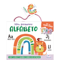 Meu primeiro alfabeto - Kit com livro e quebra-cabeça de 20 peças