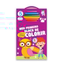 MEU PRIMEIRO BLOCO DE COLORIR ROXO 6+
