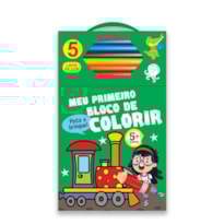 MEU PRIMEIRO BLOCO DE COLORIR VERDE 5+