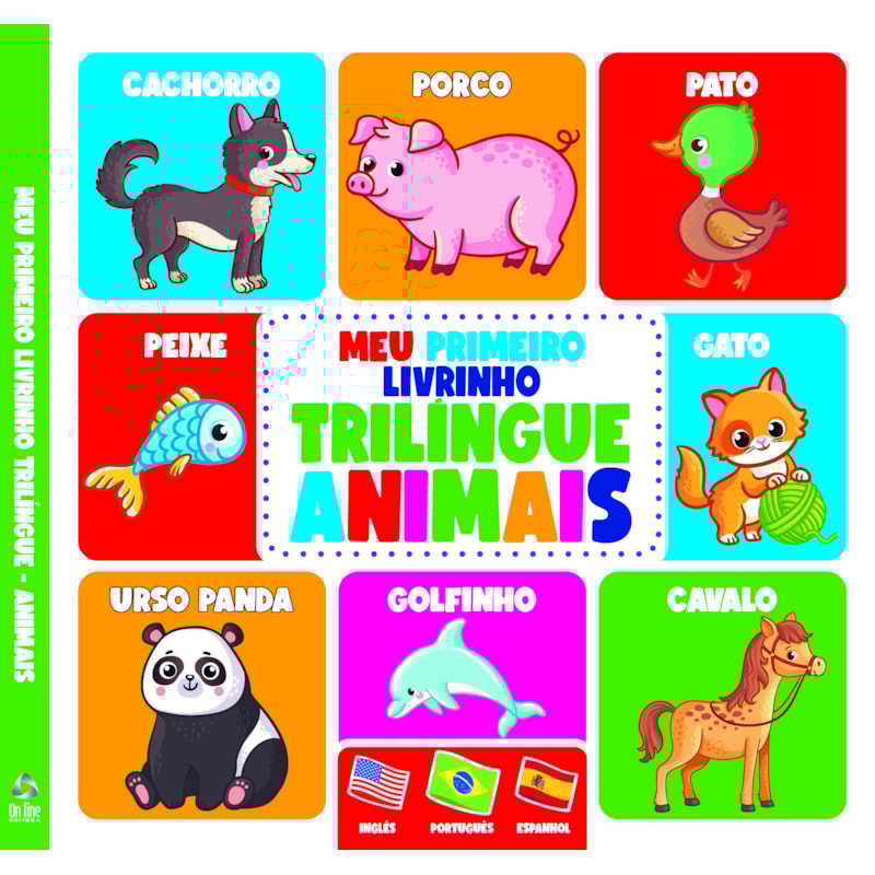 MEU PRIMEIRO LIVRINHO TRILÍNGUE - ANIMAIS