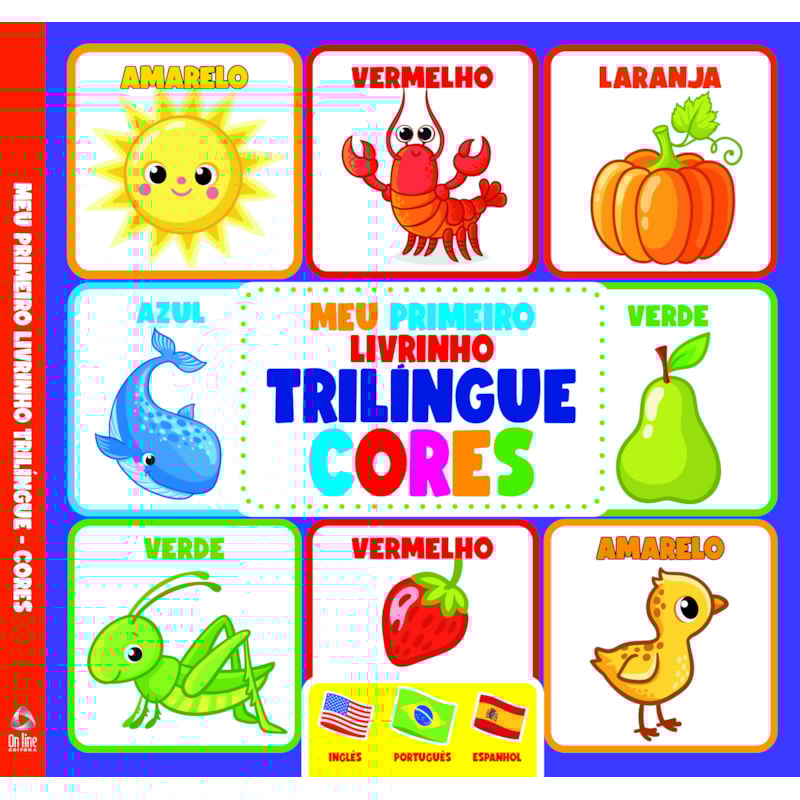 MEU PRIMEIRO LIVRINHO TRILÍNGUE - CORES