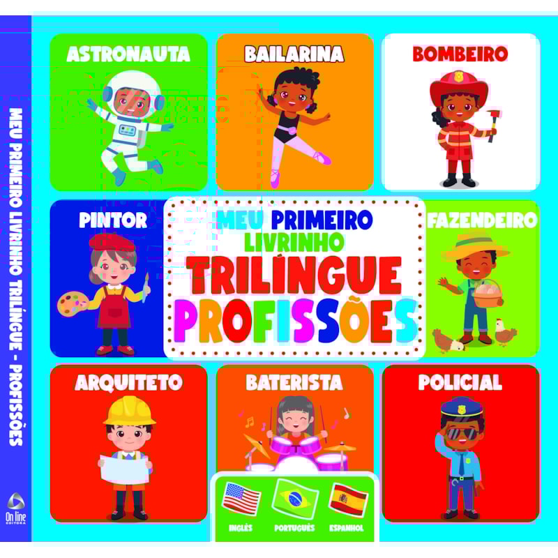 MEU PRIMEIRO LIVRINHO TRILÍNGUE - PROFISSÕES