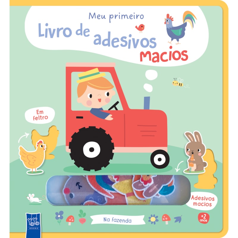 Meu primeiro livro de adesivos macios - Na fazenda