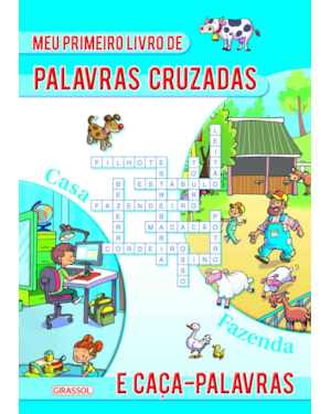 MEU PRIMEIRO LIVRO DE PALAVRAS CRUZADAS E CAÇA-PALAVRAS- AZUL