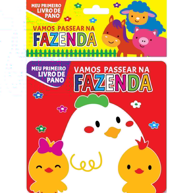 MEU PRIMEIRO LIVRO DE PANO - VAMOS PASSEAR NA FAZENDA