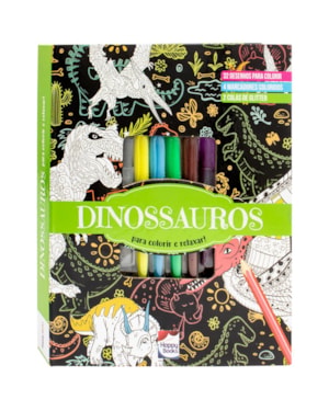 MEU SUPERLIVRO BRILHANTE DE ARTETERAPIA! DINOSSAUROS
