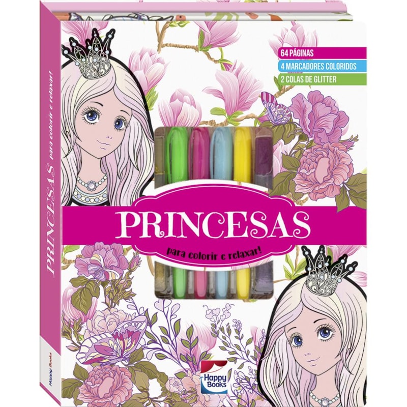 MEU SUPERLIVRO BRILHANTE DE ARTETERAPIA! PRINCESAS