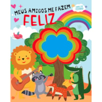 MEUS AMIGOS ME FAZEM FELIZ - LIVRO EM FELTRO