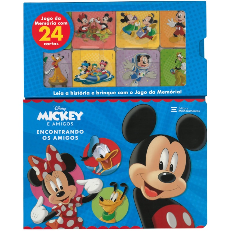 MICKEY E AMIGOS - ENCONTRANDO OS AMIGOS: LIVRO + JOGO DA MEMÓRIA