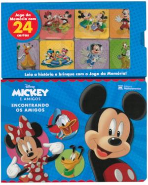 MICKEY E AMIGOS - ENCONTRANDO OS AMIGOS: LIVRO + JOGO DA MEMÓRIA