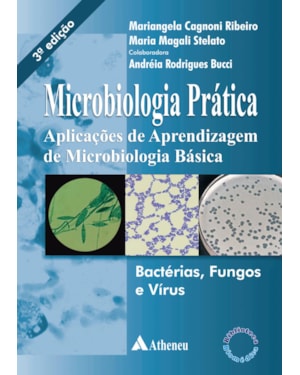 Microbiologia prática - Aplicações de aprendizagem de microbiologia básica - Bacterias, fungos e vírus