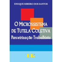 MICROSSISTEMA DE TUTELA COLETIVA, O - PARCEIRIZACAO TRABALHISTA - 1ª