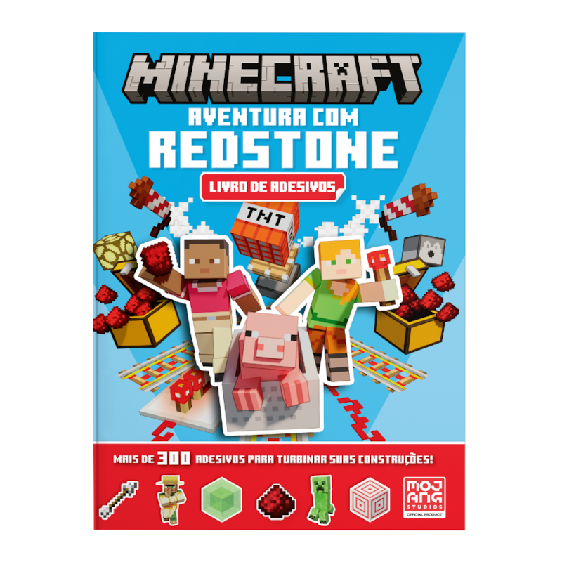 MINECRAFT | AVENTURA COM REDSTONE (LIVRO DE ADESIVOS)