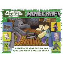 MINECRAFT - PRANCHETA PARA COLORIR NÚMERAIS SUPERSÉRIE