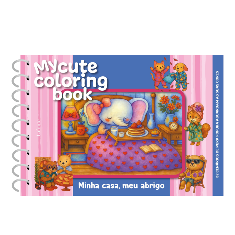 Minha Casa, Meu Abrigo - Capa Dura espiral: My cute coloring book