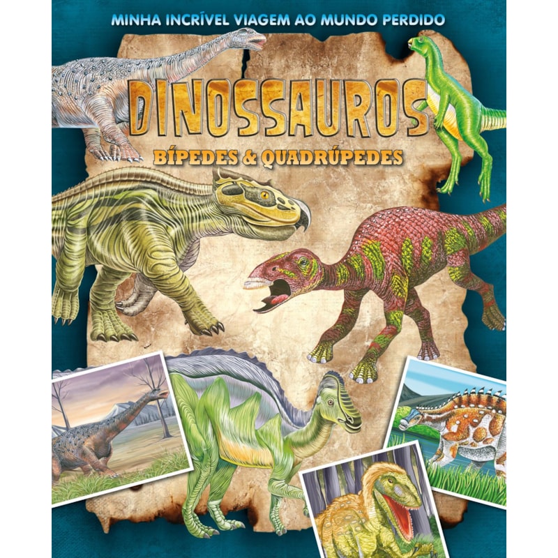 MINHA INCRÍVEL VIAGEM AO MUNDO PERDIDO - DINOSSAUROS BÍPEDES E QUADRÚPEDES