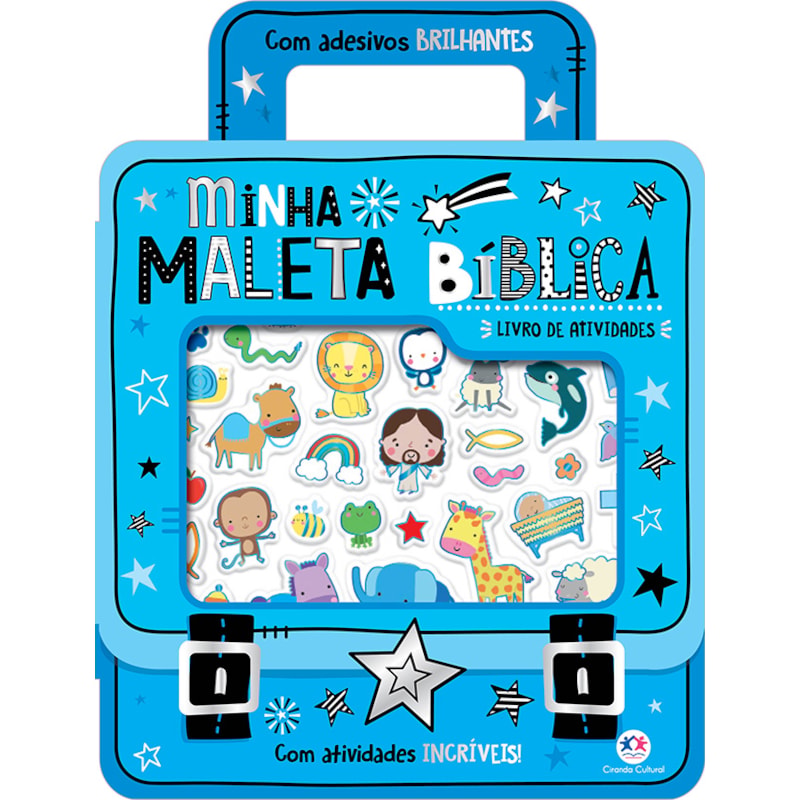 MINHA MALETA BÍBLICA - COM ADESIVOS BRILHANTES E ATIVIDADES INCRÍVEIS