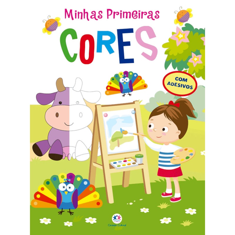MINHAS PRIMEIRAS CORES: COM ADESIVOS