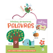 MINHAS PRIMEIRAS PALAVRAS - KIT COM LIVRO E QUEBRA-CABEÇA DE 20 PEÇAS