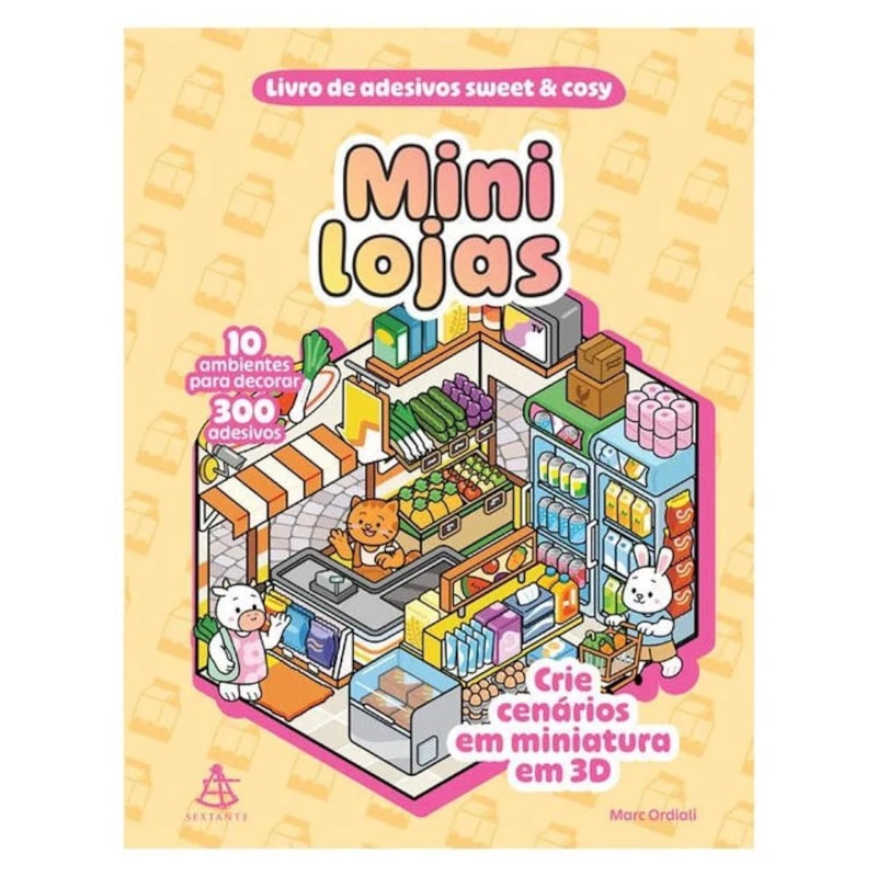 MINI LOJAS - LIVRO DE ADESIVOS SWEET & COSY