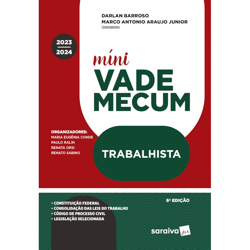 MÍNI VADE MECUM TRABALHISTA - 6ª EDIÇÃO 2023