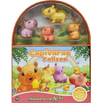 Miniaturas em ação - Capivaras felizes