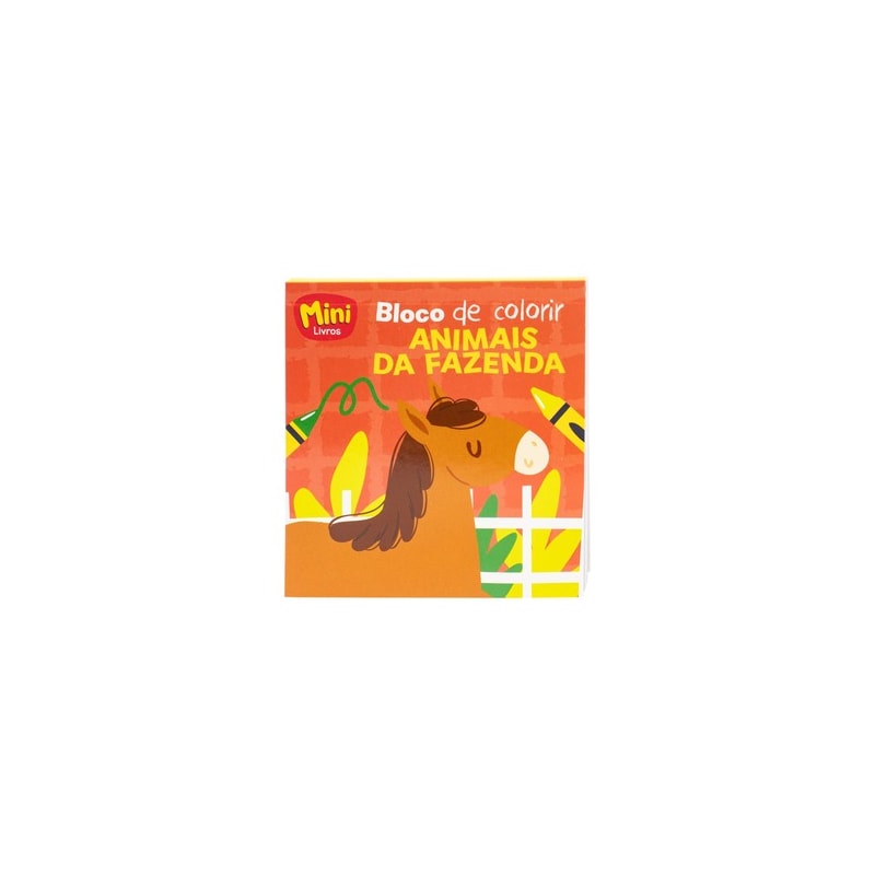 MINIBloco de Colorir(A): Animais da Fazenda