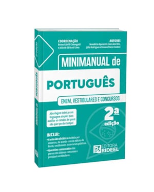 Minimanual de português: enem, vestibulares e concursos