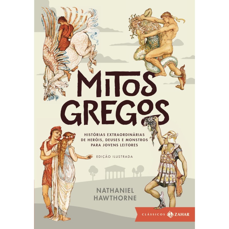 MITOS GREGOS I: EDIÇÃO ILUSTRADA (TEXTO INTEGRAL DE NATHANIEL HAWTHORNE E ILUSTRAÇÕES ORIGINAIS DE WALTER CRANE): HISTÓRIAS EXTRAORDINÁRIAS DE HERÓIS, DEUSES E MONSTROS PARA JOVENS LEITORES