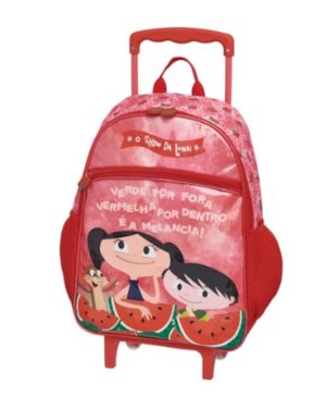 MOCHILA ESCOLA PACIFC CARRINHO SHOW DA LUNA MELANCIA