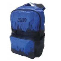 MOCHILA ESCOLAR FORONI PEPSI PRETA E AZUL