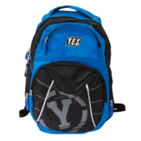MOCHILA ESCOLAR YES AZUL E PRETO MC1408