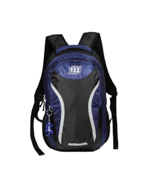 MOCHILA ESCOLAR YES PRETA E AZUL MC1807
