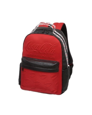 MOCHILA PACIF COCA COLA VERMELHA E PRETA