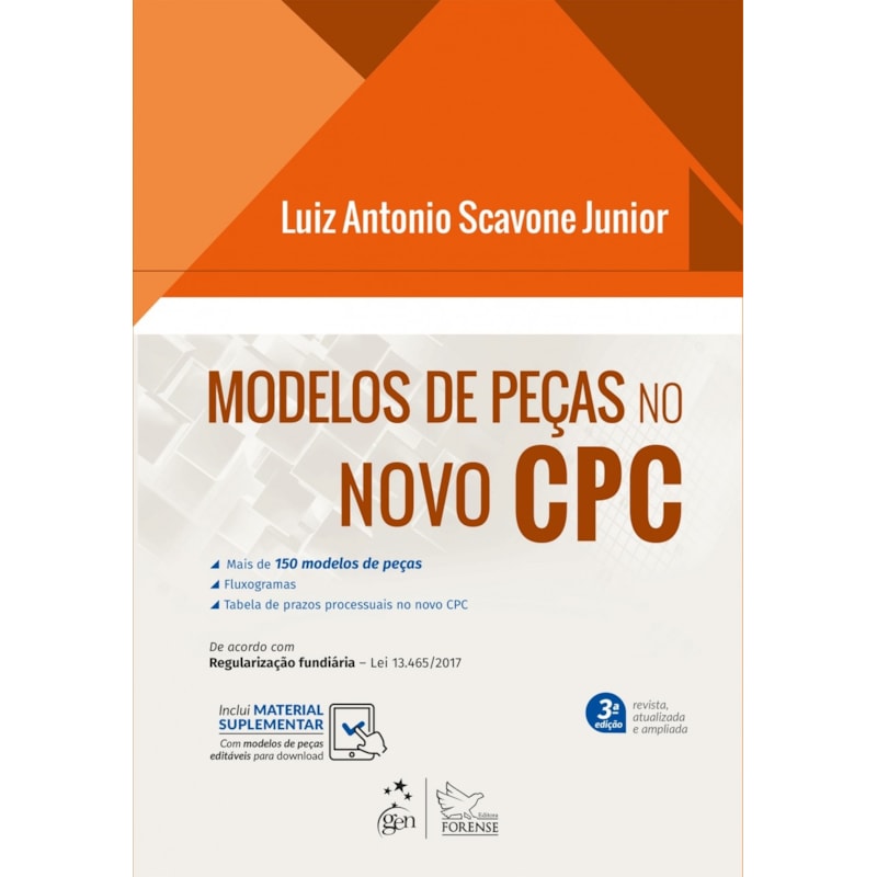 MODELOS DE PEÇAS NO NOVO CPC - 3ª EDIÇÃO 2018