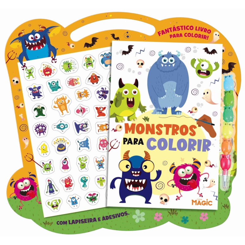 MONSTROS - LAPISEIRA, GIZ DE CERA E ADESIVOS