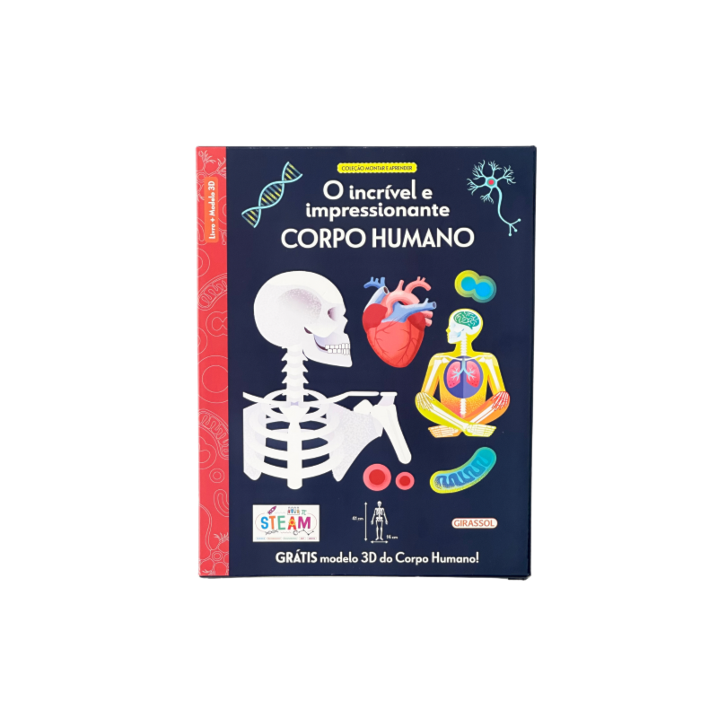 MONTAR E APRENDER: O INCRÍVEL E IMPRESSIONANTE CORPO HUMANO - COM MODELO 3D DO CORPO HUMANO!
