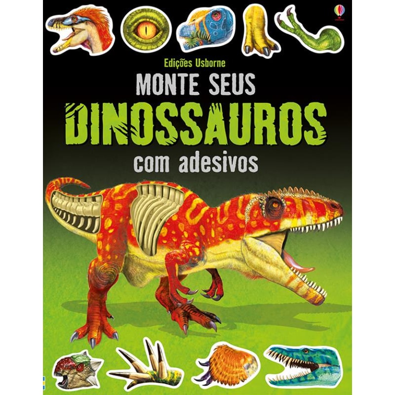 MONTE SEUS DINOSSAUROS: COM ADESIVOS