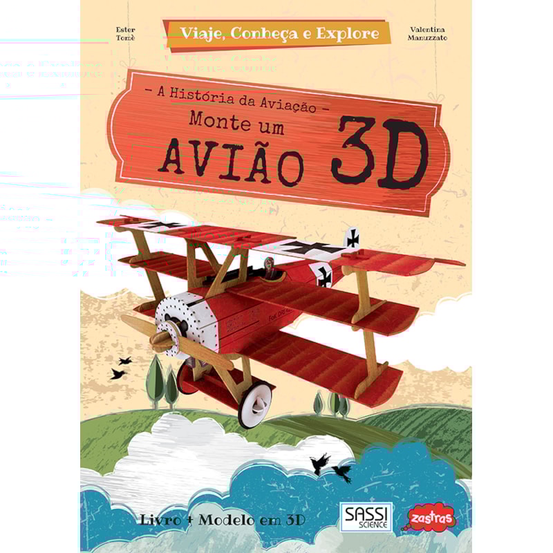 MONTE UM AVIÃO 3D : VIAJE CONHEÇA E EXPLORE