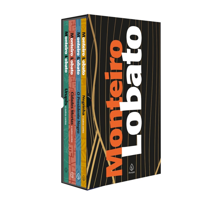 MONTEIRO LOBATO COM 4 LIVROS E MARCADORES DE PÁGINAS
