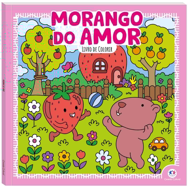 Morango do Amor - Para Colorir