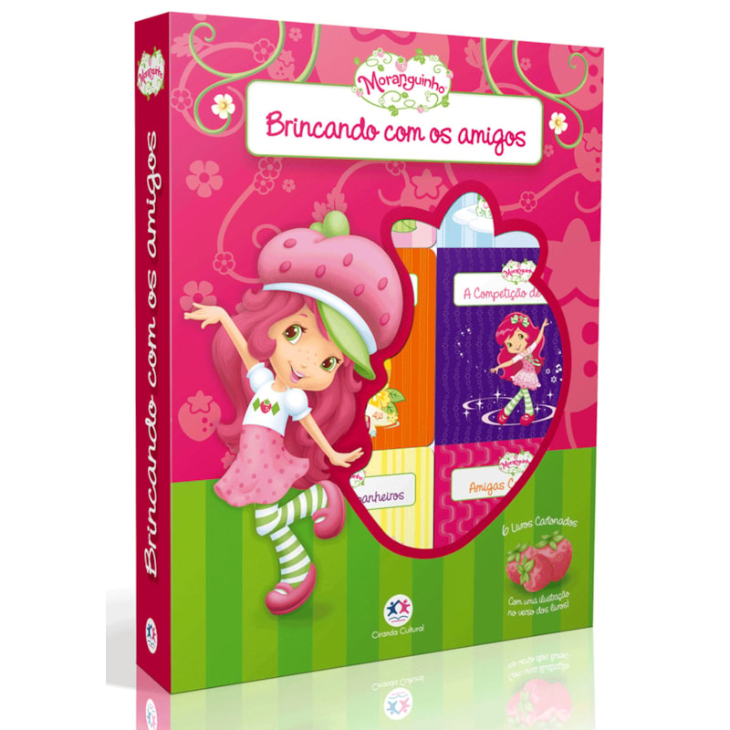 MORANGUINHO - BRINCANDO COM OS AMIGOS: 6 LIVROS CARTONADOS