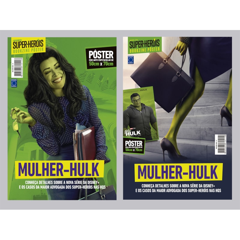 MULHER-HULK - ARTE A + B - SUPERPÔSTER MUNDO DOS SUPER-HERÓIS