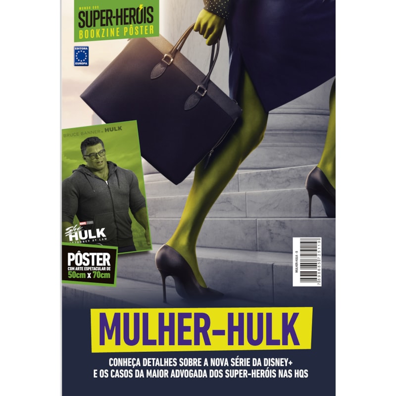 MULHER-HULK - ARTE B - SUPERPÔSTER MUNDO DOS SUPER-HERÓIS