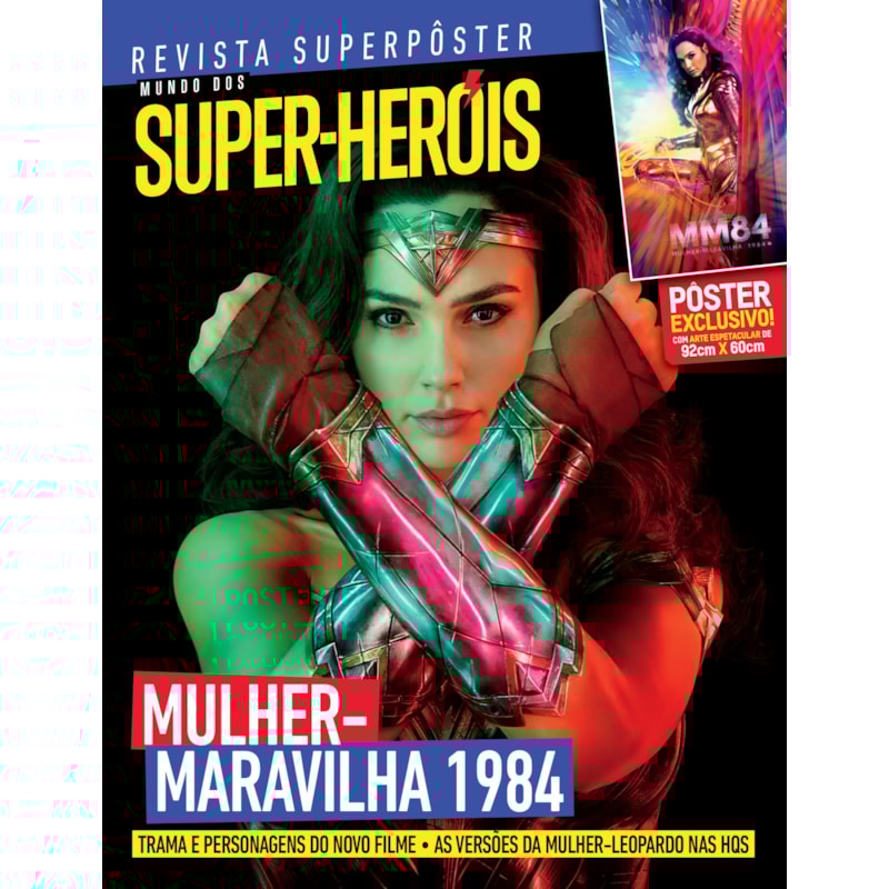 MULHER-MARAVILHA 1984 - SUPERPÔSTER MUNDO DOS SUPER-HERÓIS
