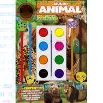 MUNDO ANIMAL LIVRO MEU PRIMEIRO KIT DE ARTES